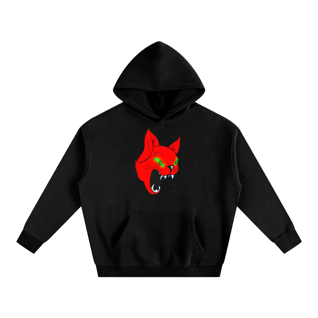 DEVILISH Oversize Fleeced BLACK Hoodie