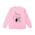 CORE Black Logo Heavyweight Crewneck PINK Sweatshirt